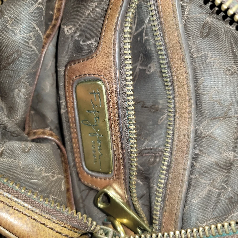 Vintage Fossil Fifty Four Shoulder Bag_8